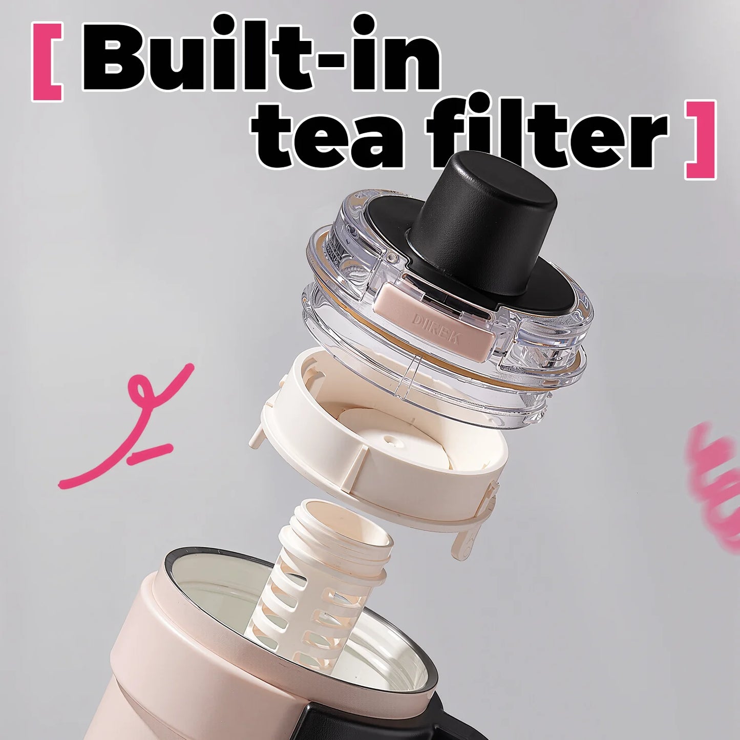 40oz Stainless Steel Travel Coffee Cup Holder Friendly