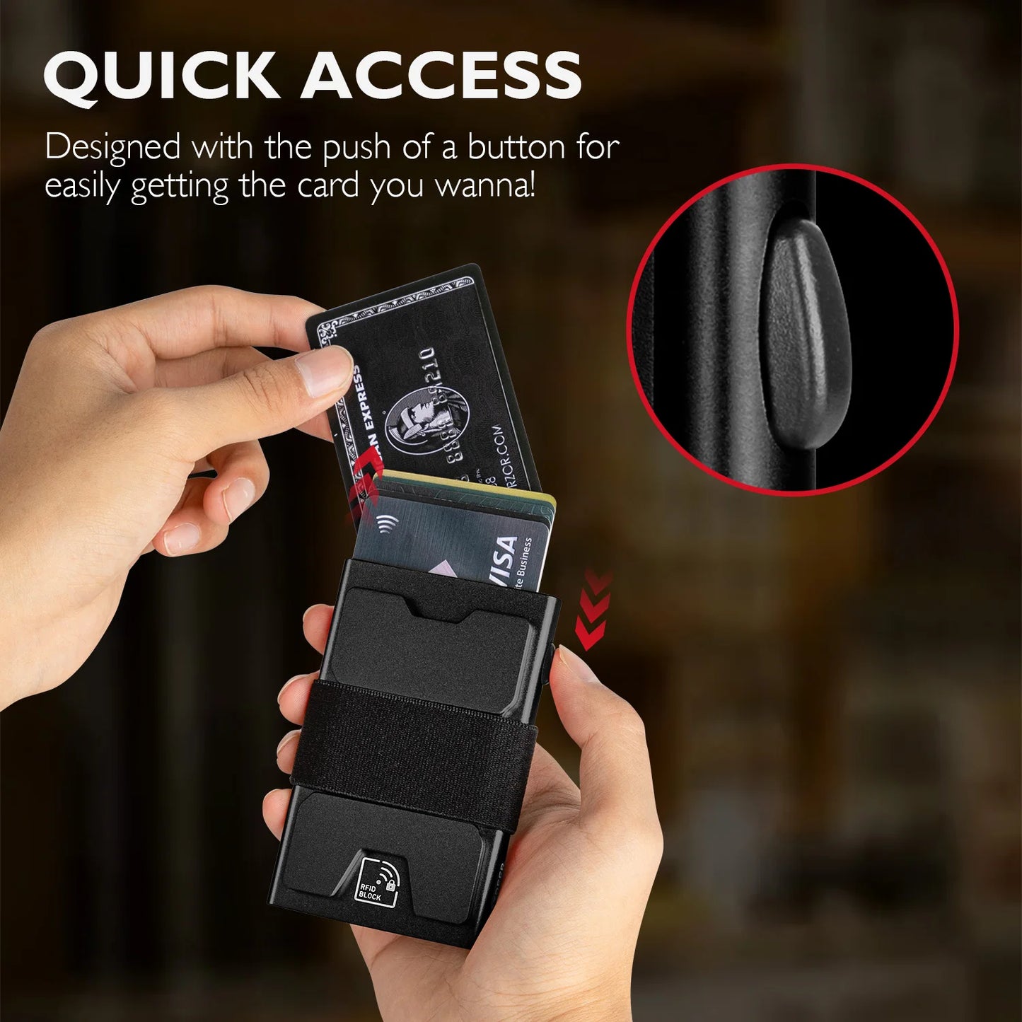 Minimalist Credit Card Holder For Men And Women (RFID Blocking )