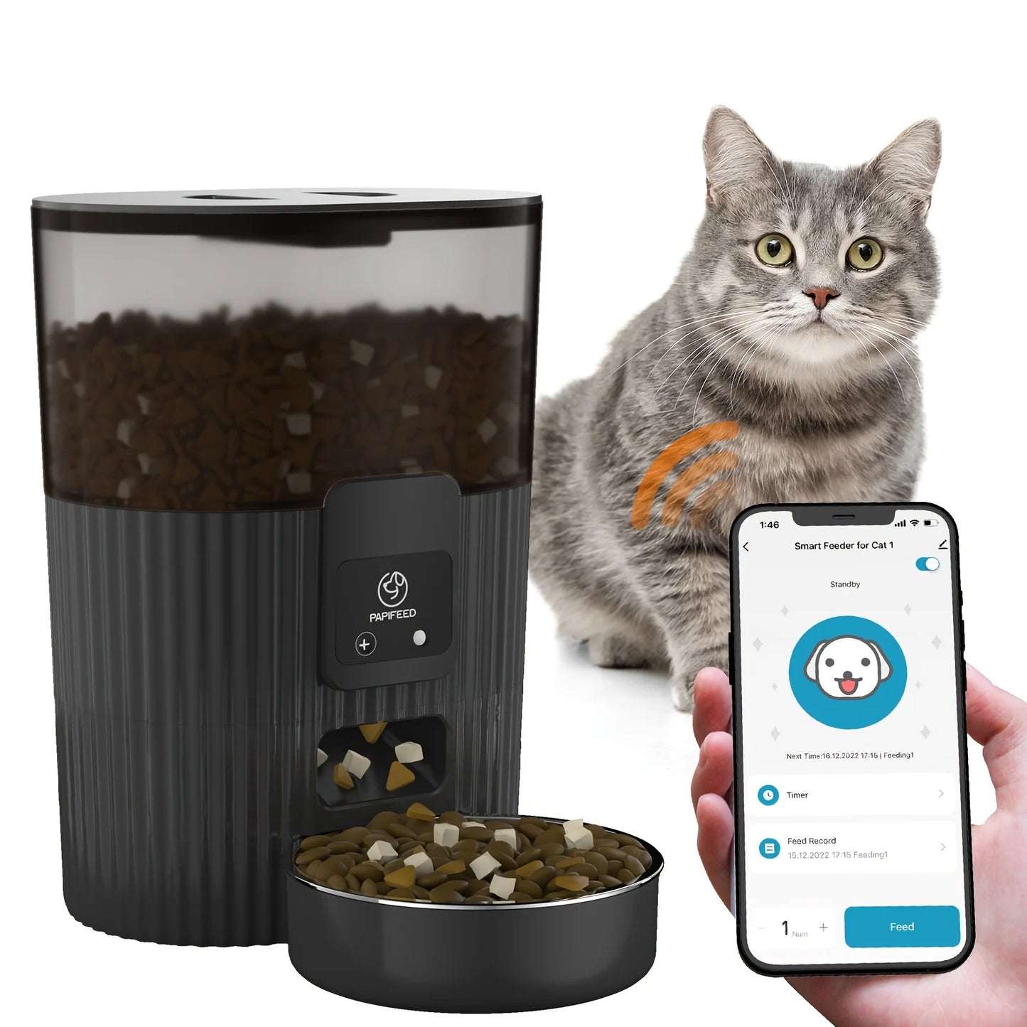 automatic feeder dog fixed feeding machine  WIFI