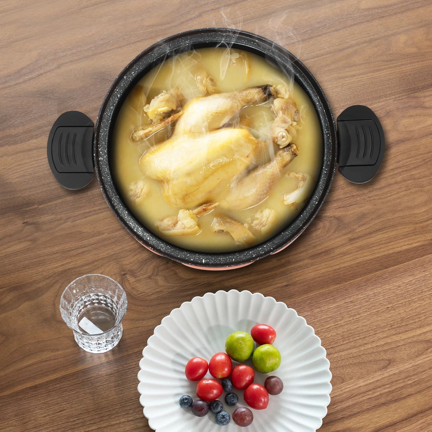 Maifan Stone Micro Pressure Cooker 8L Pumpkin Nonstick Pot