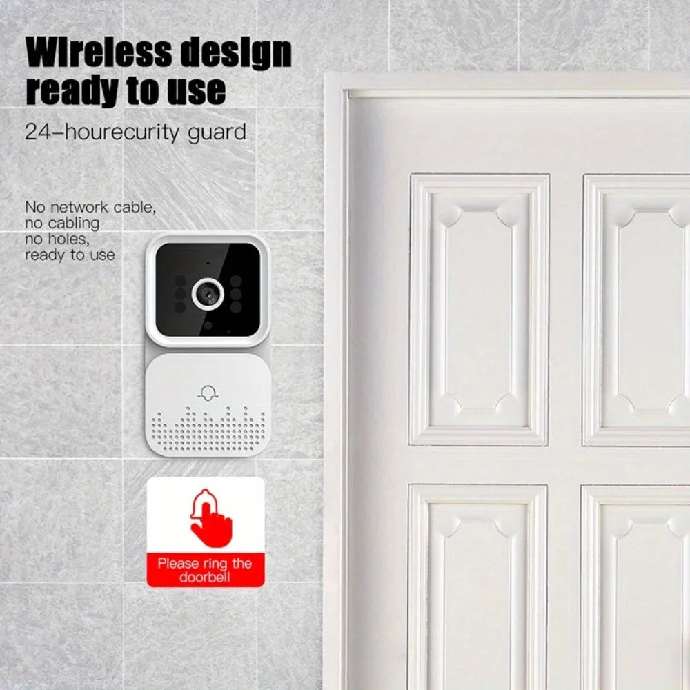 Wireless smart video doorbell 2.4GWiFi, 2-channel audio, night vision