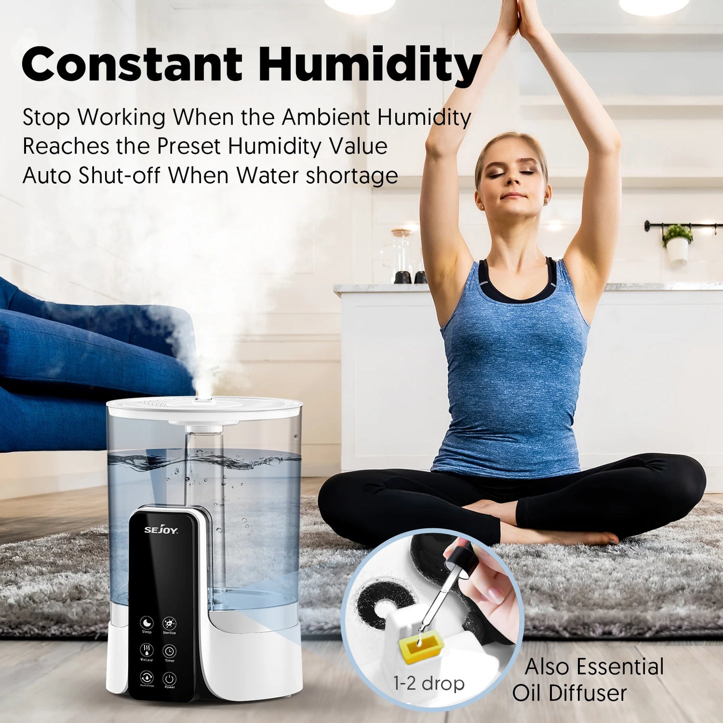 6L Perfume Air Humidifier Home with LED