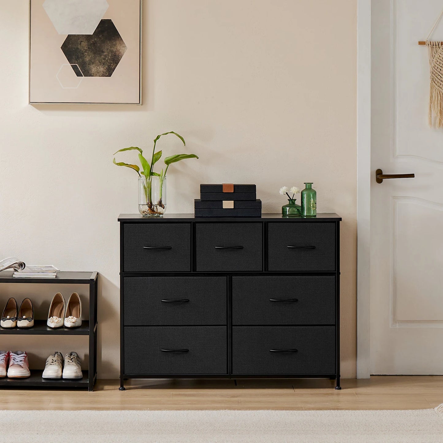 7 Fabric Drawers Organizer Storage Closet Chest