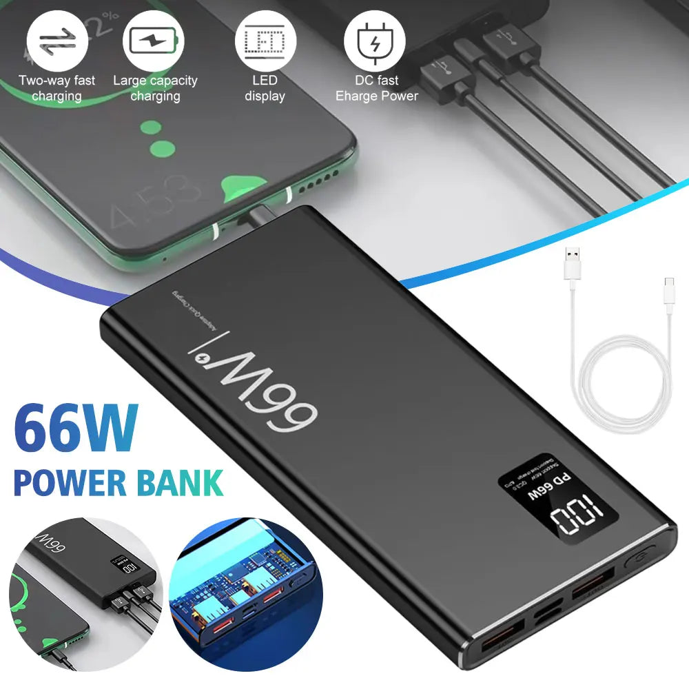 Portable Battery Charger USB Two-way