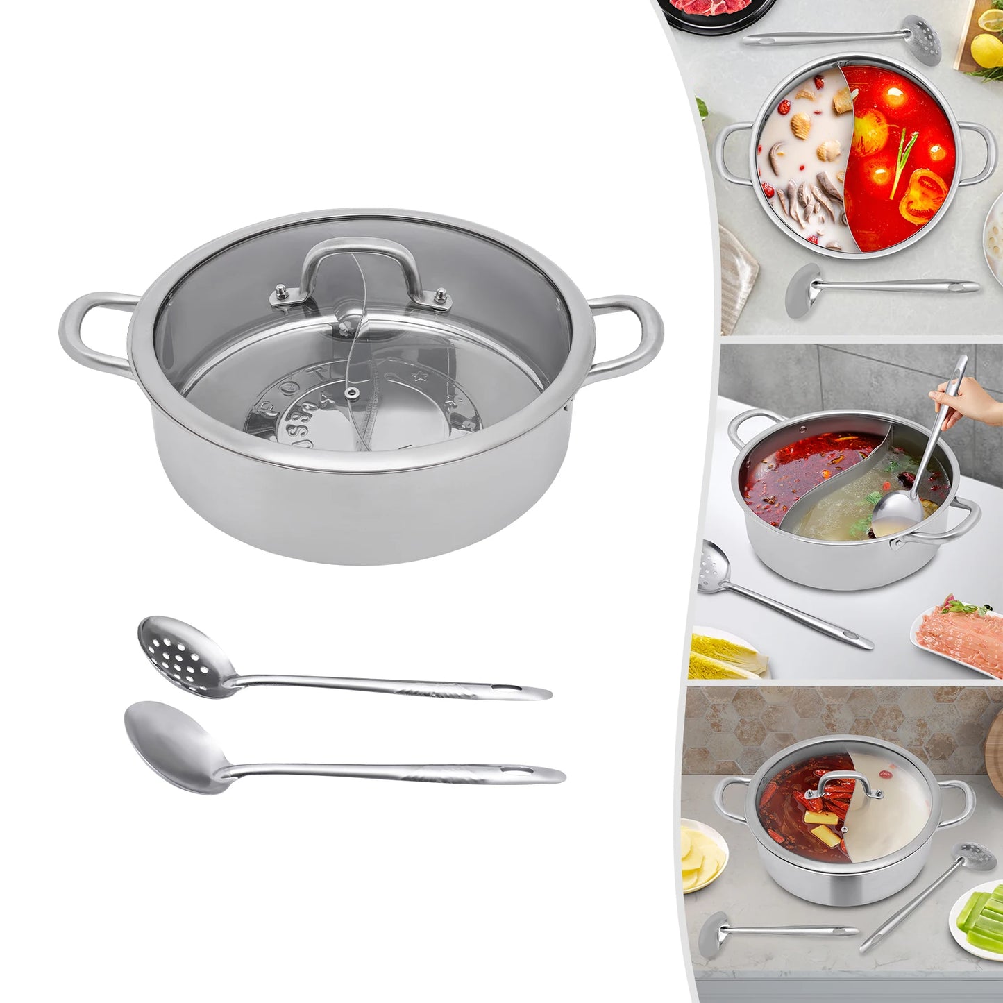 Dual Sided Nonstick Hotpot Pot