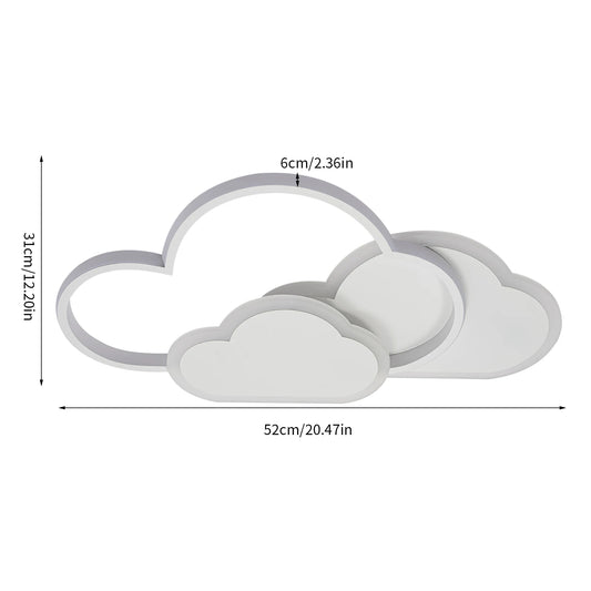 Cloud LED Ceiling Lamp 22"