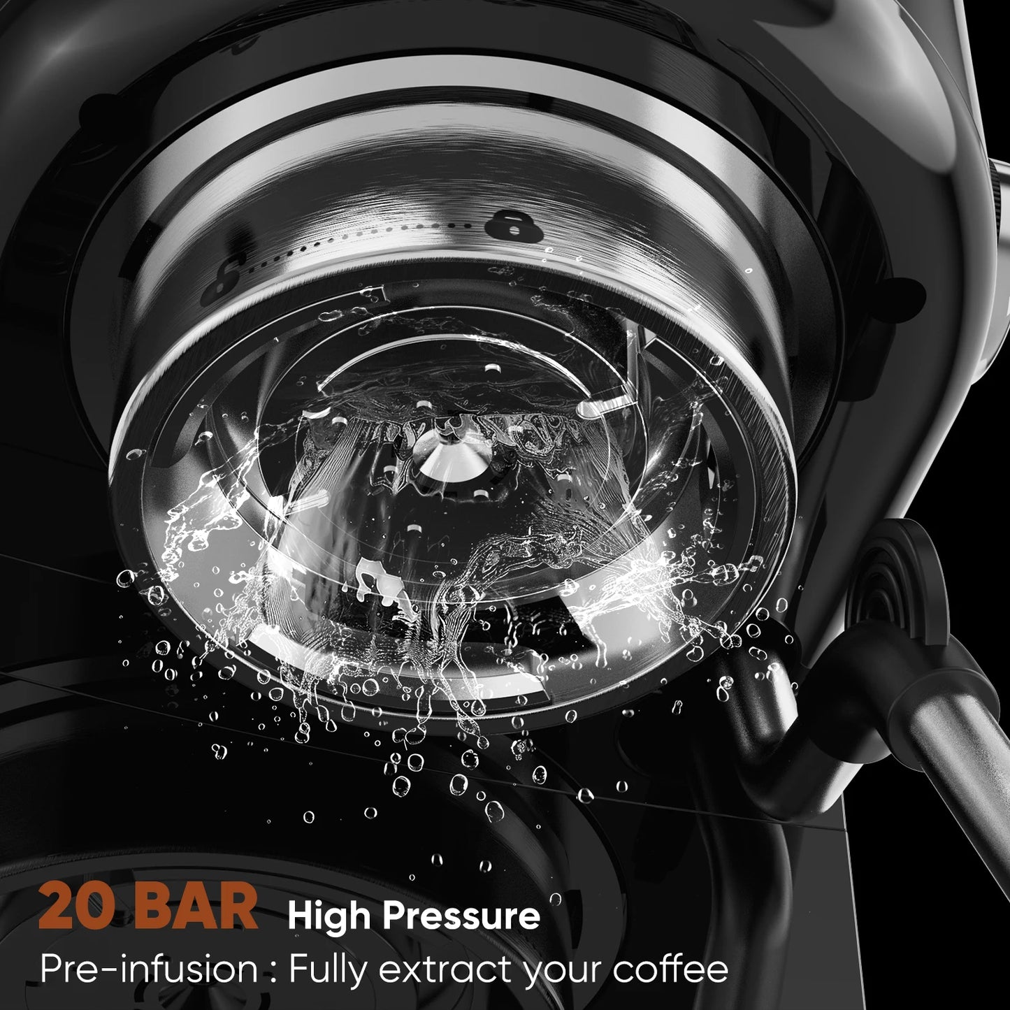 Espresso Coffee Machine 2in1  semi automatic