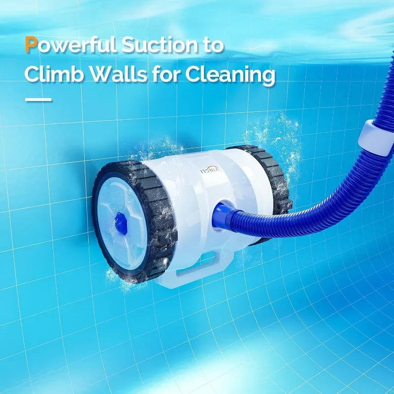 Pool Cleaner Suction Side Vacuum Automatic Sweeper for Inground Swimming Pool with 39.6ft Tangle Free Hose