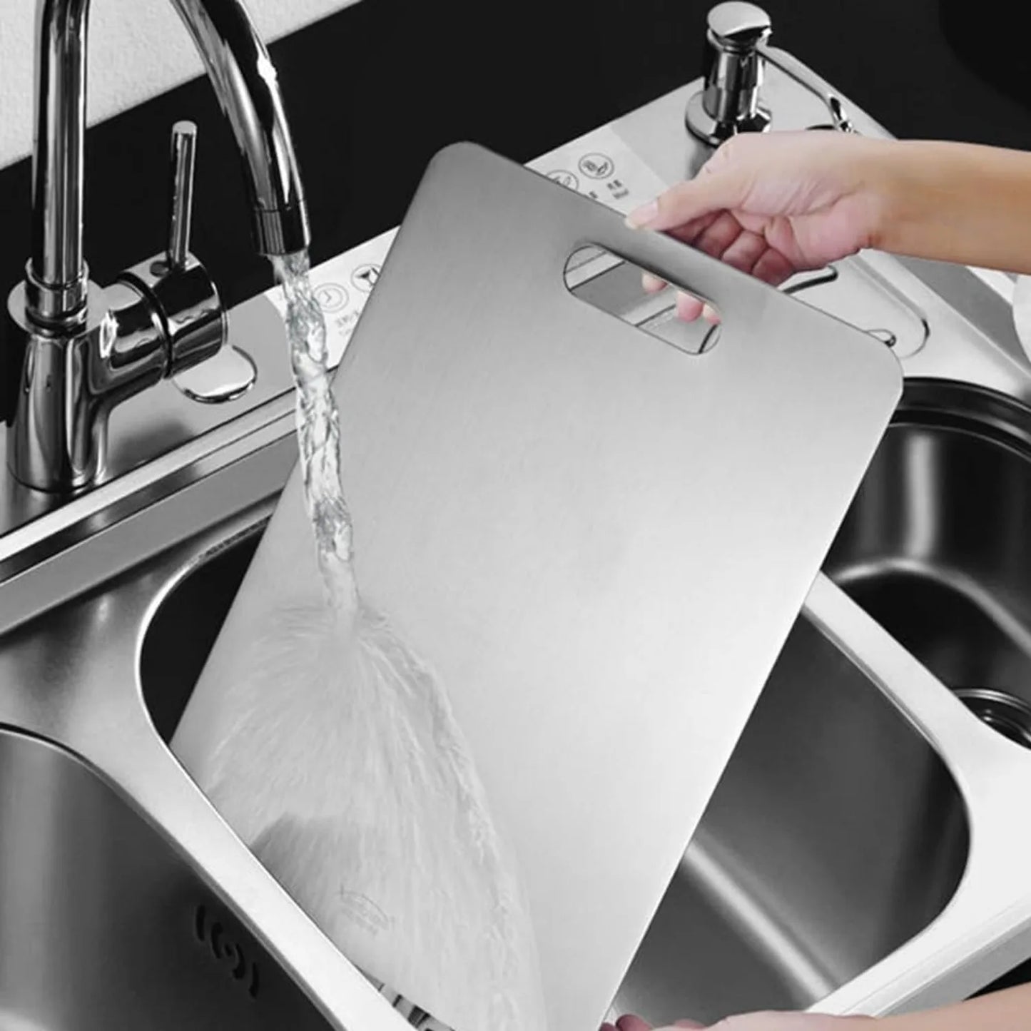 Kitchen grade titanium cutting board