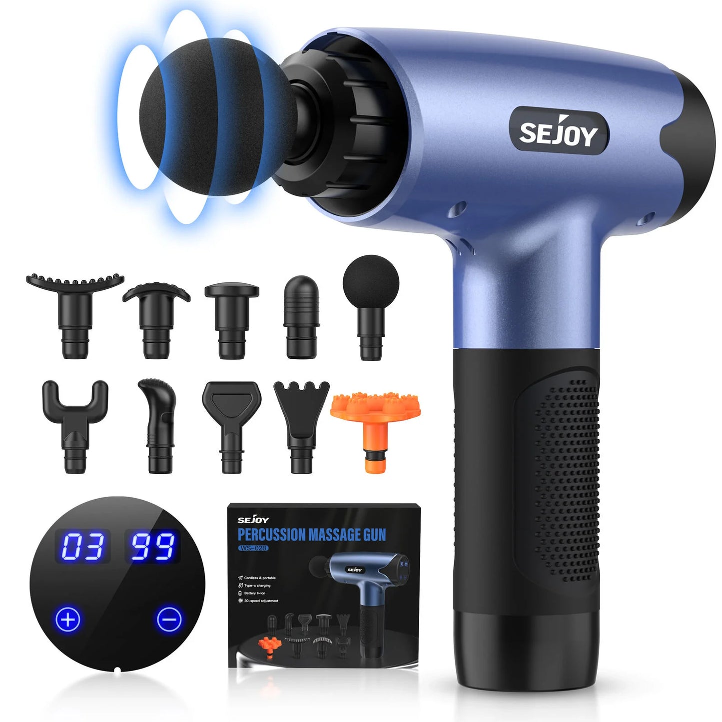 SEJOY Massage Gun 30 Speed Deep Tissue for Athletes