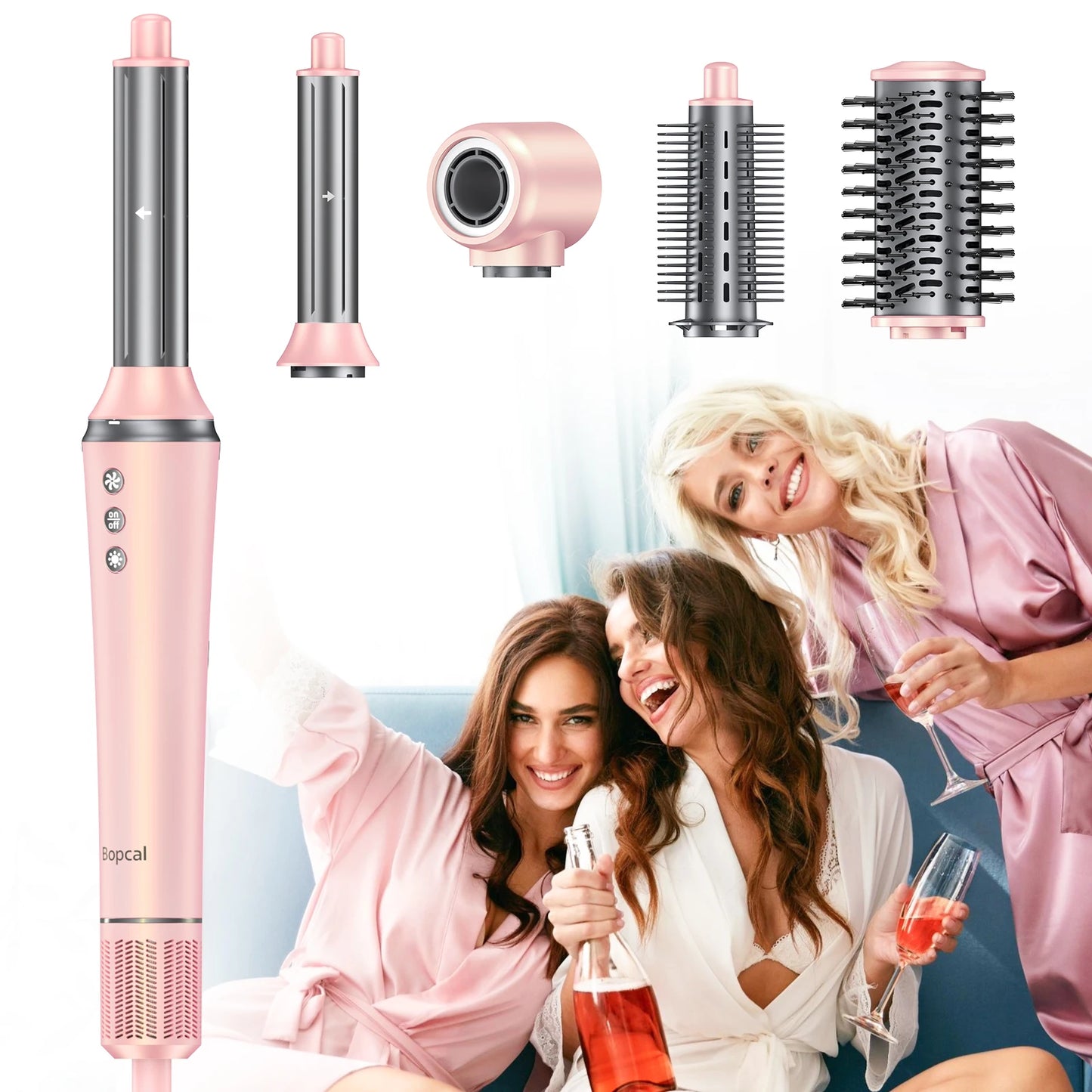 5 in 1 Hair Dryer,Multi Styling Tool,Straightener & Curler