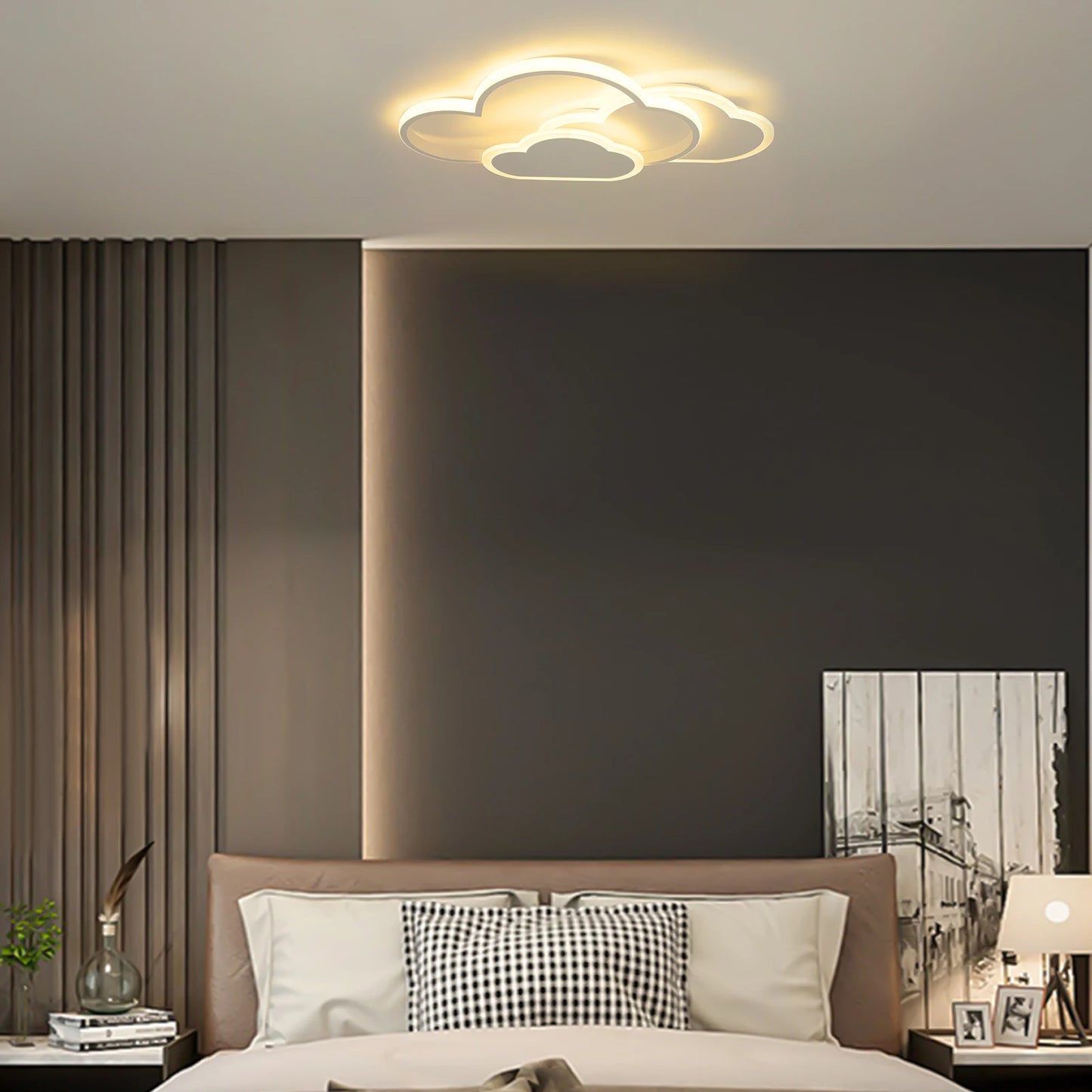 Cloud LED Ceiling Lamp 22"