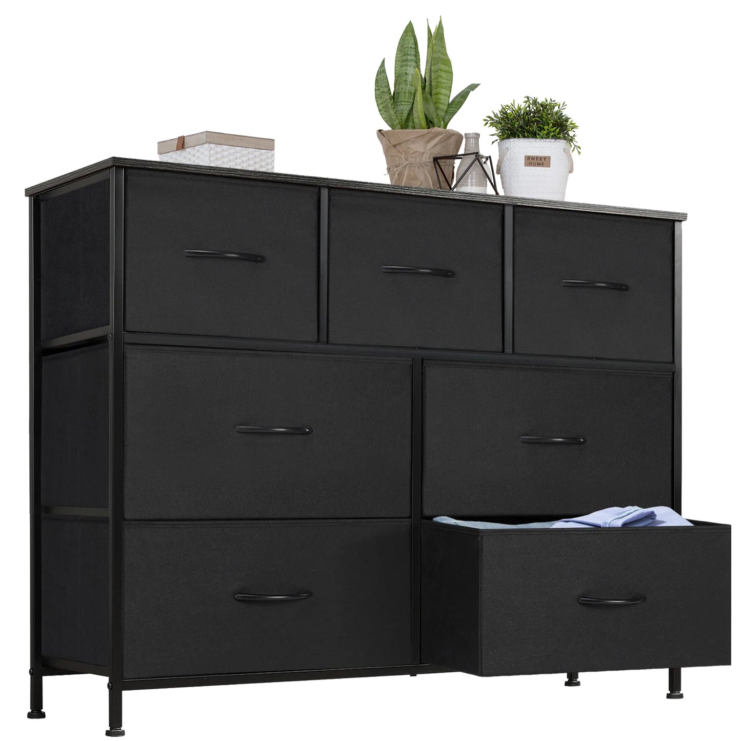 7 Fabric Drawers Organizer Storage Closet Chest