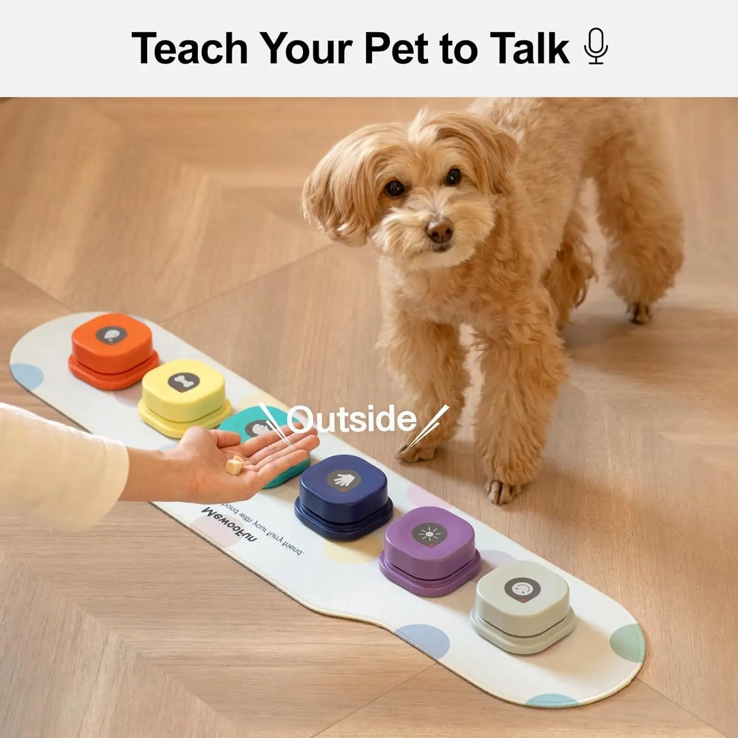 Mewoofun Voice Recording Button Pet Toys for Dog Training