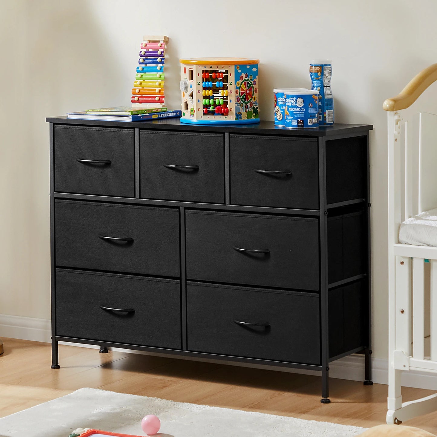 7 Fabric Drawers Organizer Storage Closet Chest