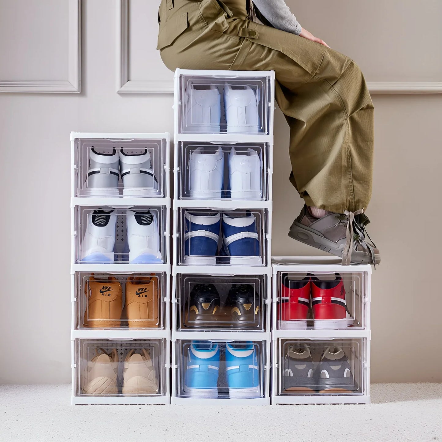 Transparent Shoes Box 6 Layers