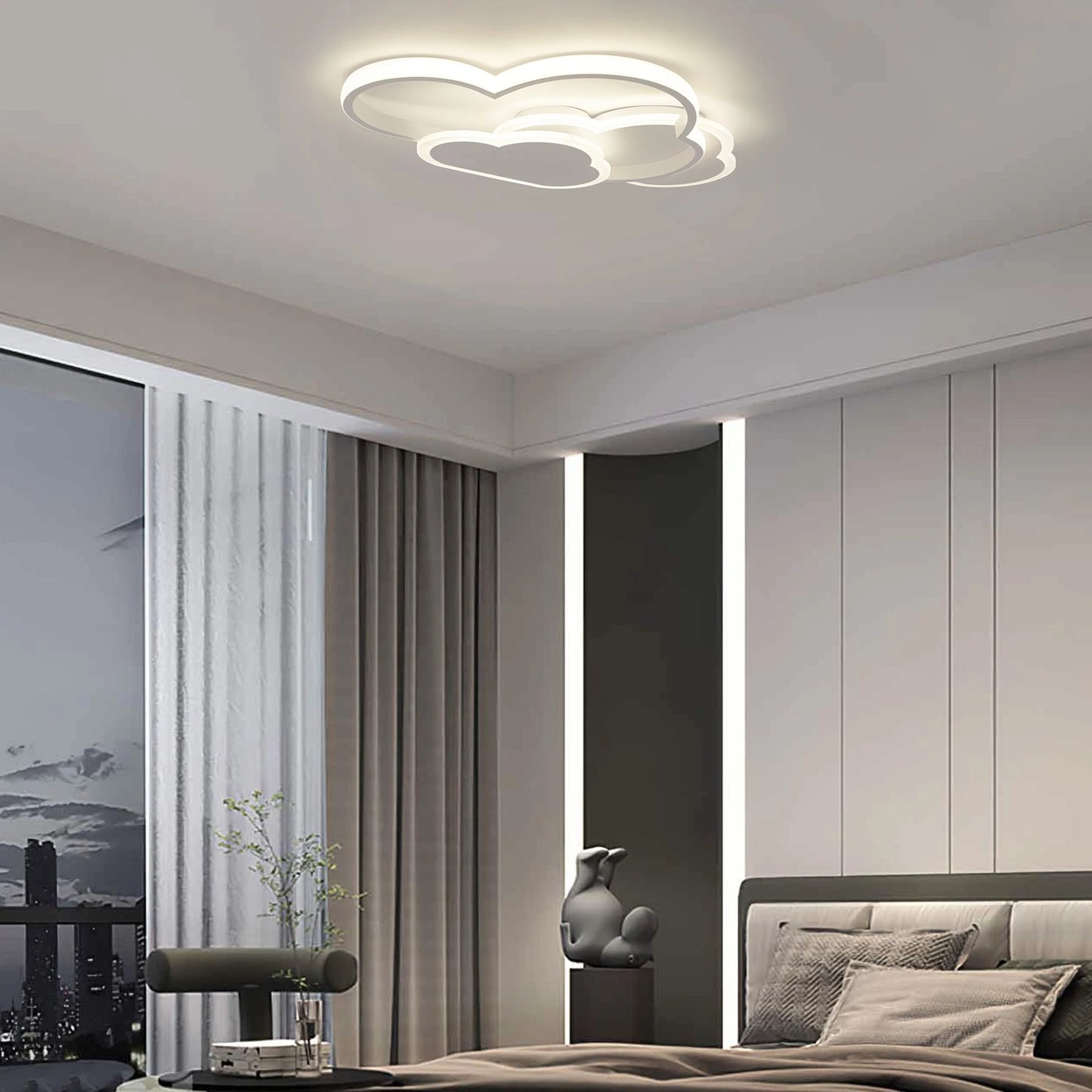 Cloud LED Ceiling Lamp 22"