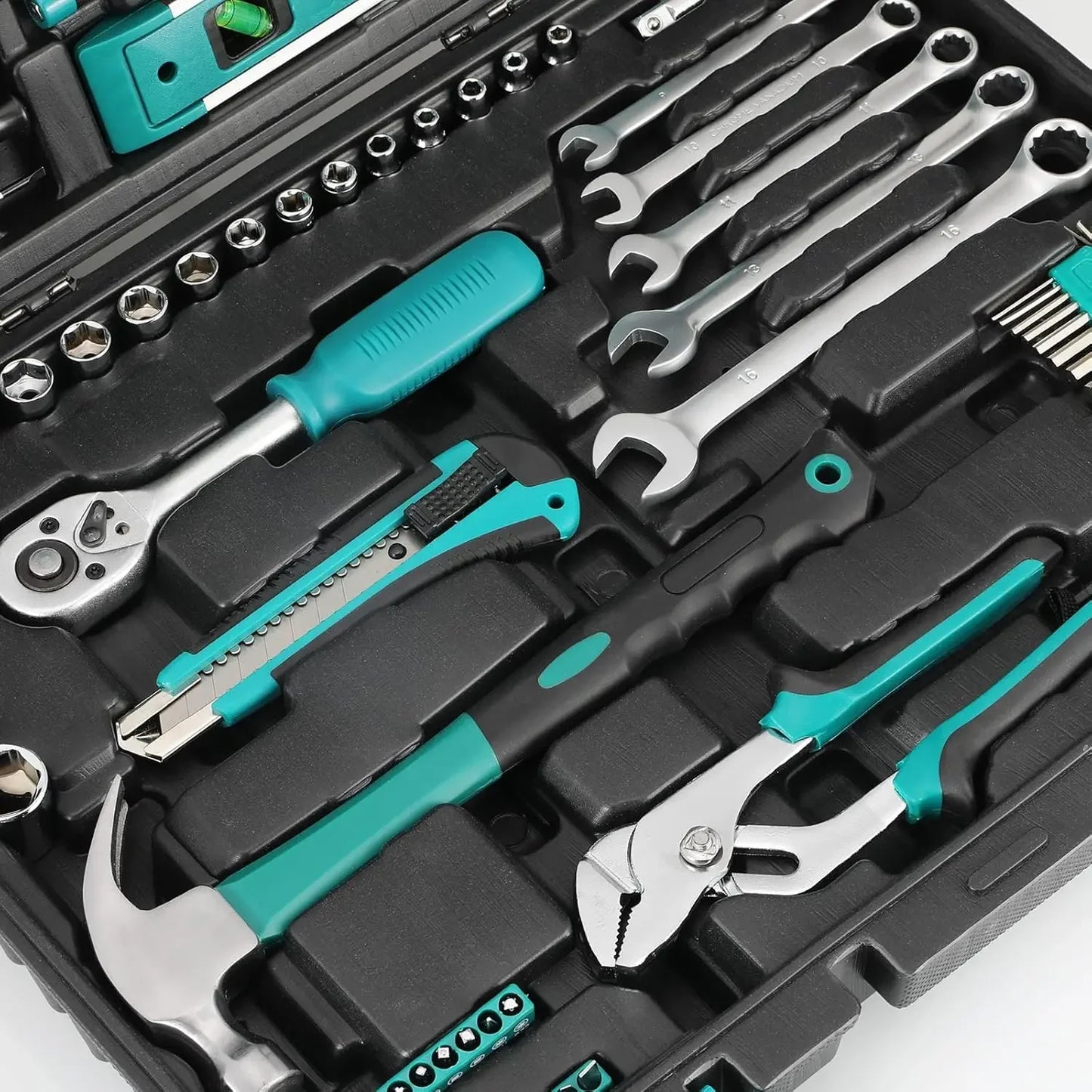 79 Piece Home Auto Repair Tool Kit with Plastic Toolbox