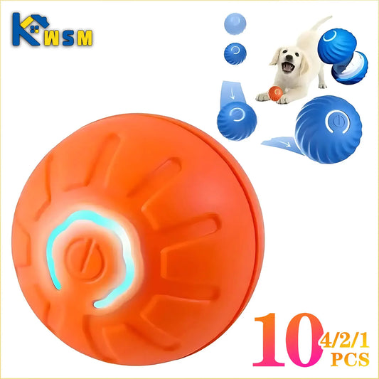 1-10PCS USB Automatic Moving Bounce Ball Suitable for Puppy Gift