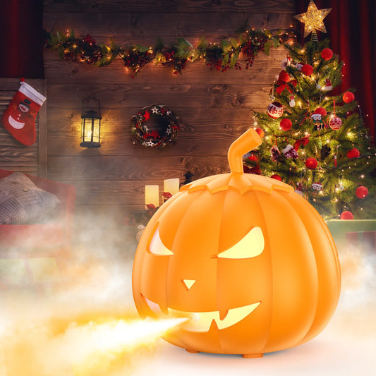 Fieryzeal 800W Halloween Fog Machine with RGB LED Lights
