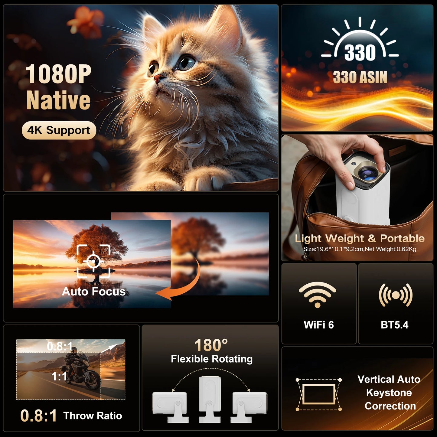 Mini Projector for Outdoor & indoor use