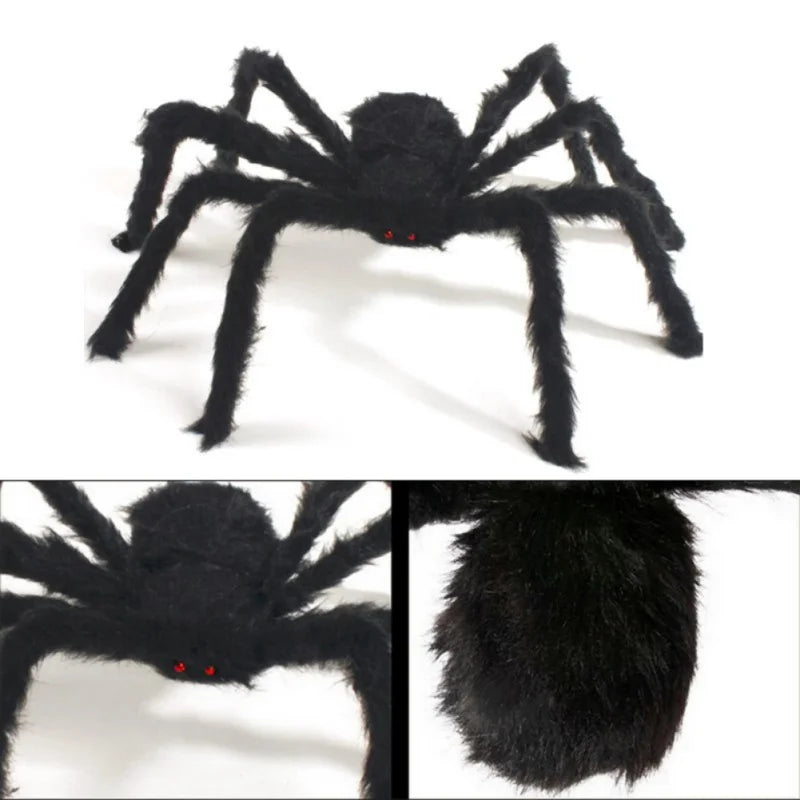 Large Hairy Spider Halloween Decor Outdoor Yard Lawn Props