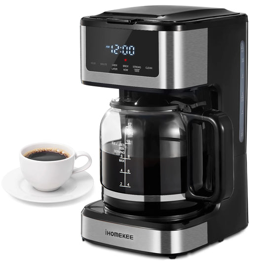 Coffee Machine with Iced Coffee Function, Touch Screen, Regular & Strong Brew