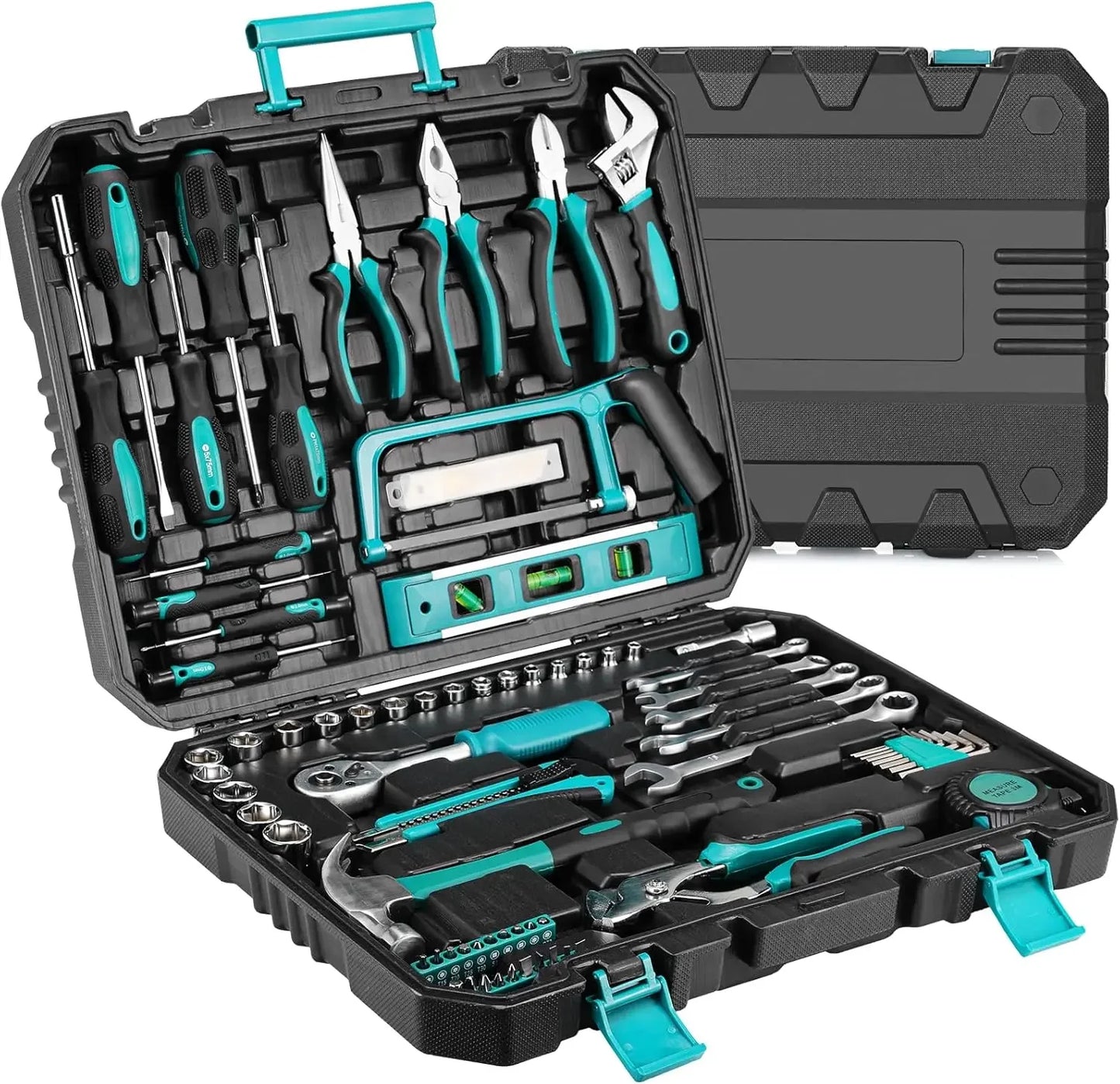 79 Piece Home Auto Repair Tool Kit with Plastic Toolbox