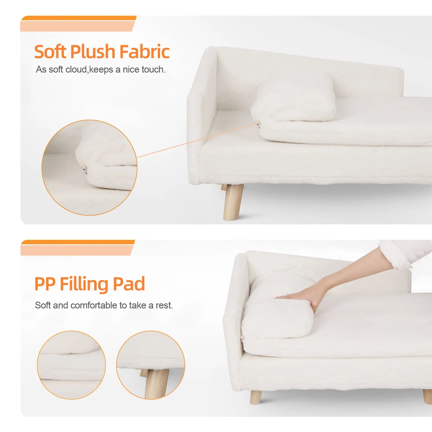 Pet Stool Bed with Cozy Pad Waterproof